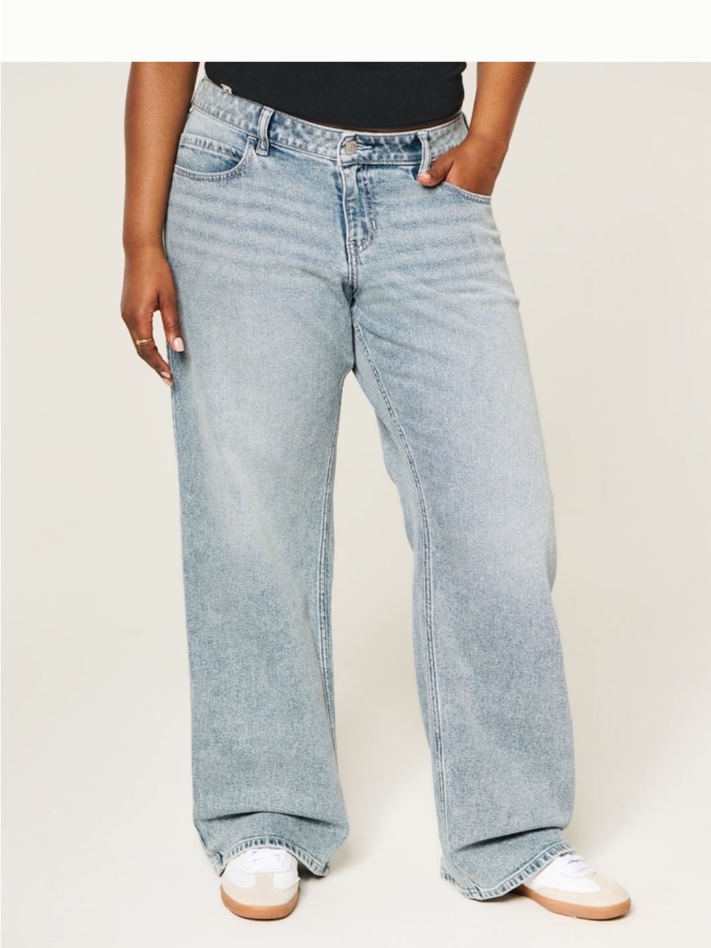 Hollister Light Blue Wide-Leg Jeans